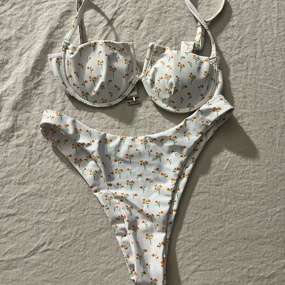 Floral Print Bikini Set